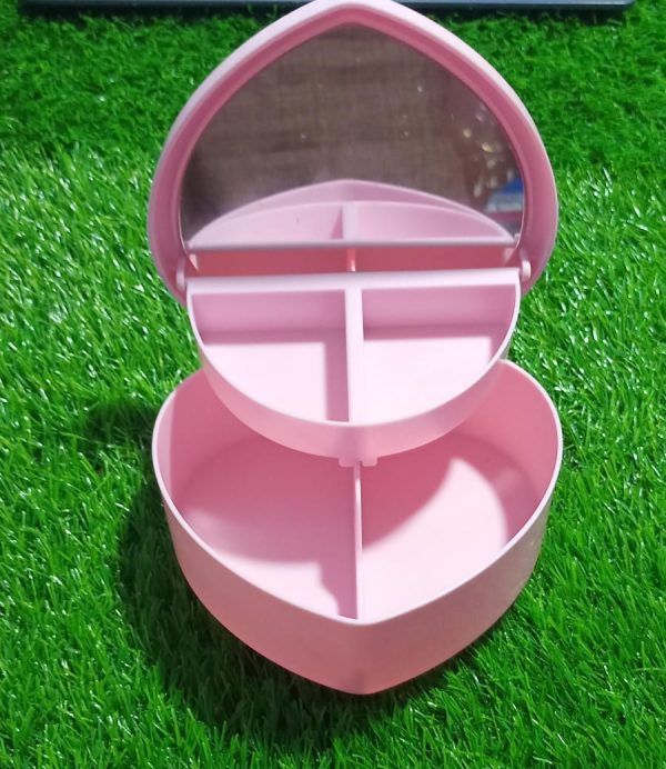 Heart-shaped Jewelry Box For Baby Girls Makeup Box