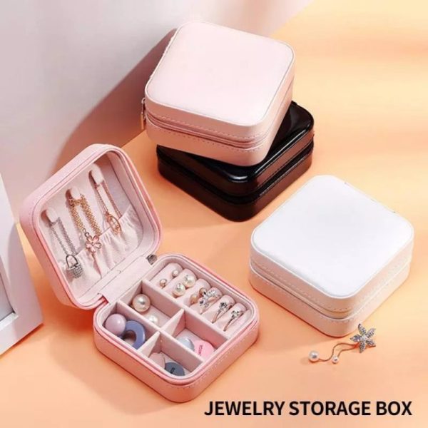 Travel Leather Pocket Jewellery Organizer Box